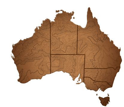 Regional map of Australia