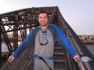 Cal climbing the Sydney bridge