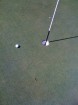 Almost an ace on the par 4 2nd at Eastern Golf Club, Melbourne