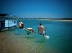 Cal, Graham & Dippers hired a boat on the Noosa river, Sunshine Coast, Queensland!