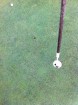 Cal's first ace. See the little ball in the cup? Healesville GC. 