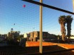 Hot air balloons flying high over our pad in Melbourne!