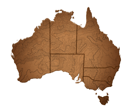 Regional map of Australia