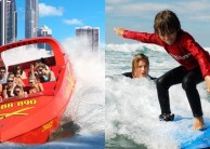 Jetboat Extreme & Surf Lesson Combo