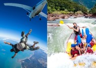 Super Thrills & Spills Combo - Skydive & Tully Raft