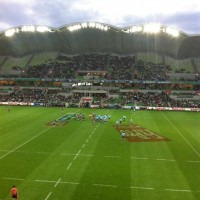 Watching the Melbourne Rebels Super 15 Rugby team at AAMI Park