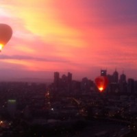 Sunset over Melbourne
