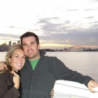 Sal & Cal cruising on Sydney Harbour