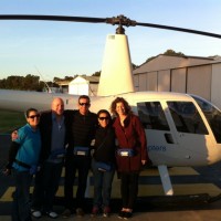 Cal about to board the helicopter in Sydney!