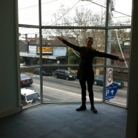 Sal checking out our new Melbourne office!